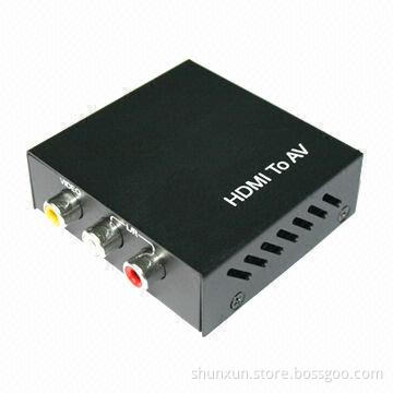 HDMI to AV/CVBS Converter, Supports PAL and NTSC TV Format